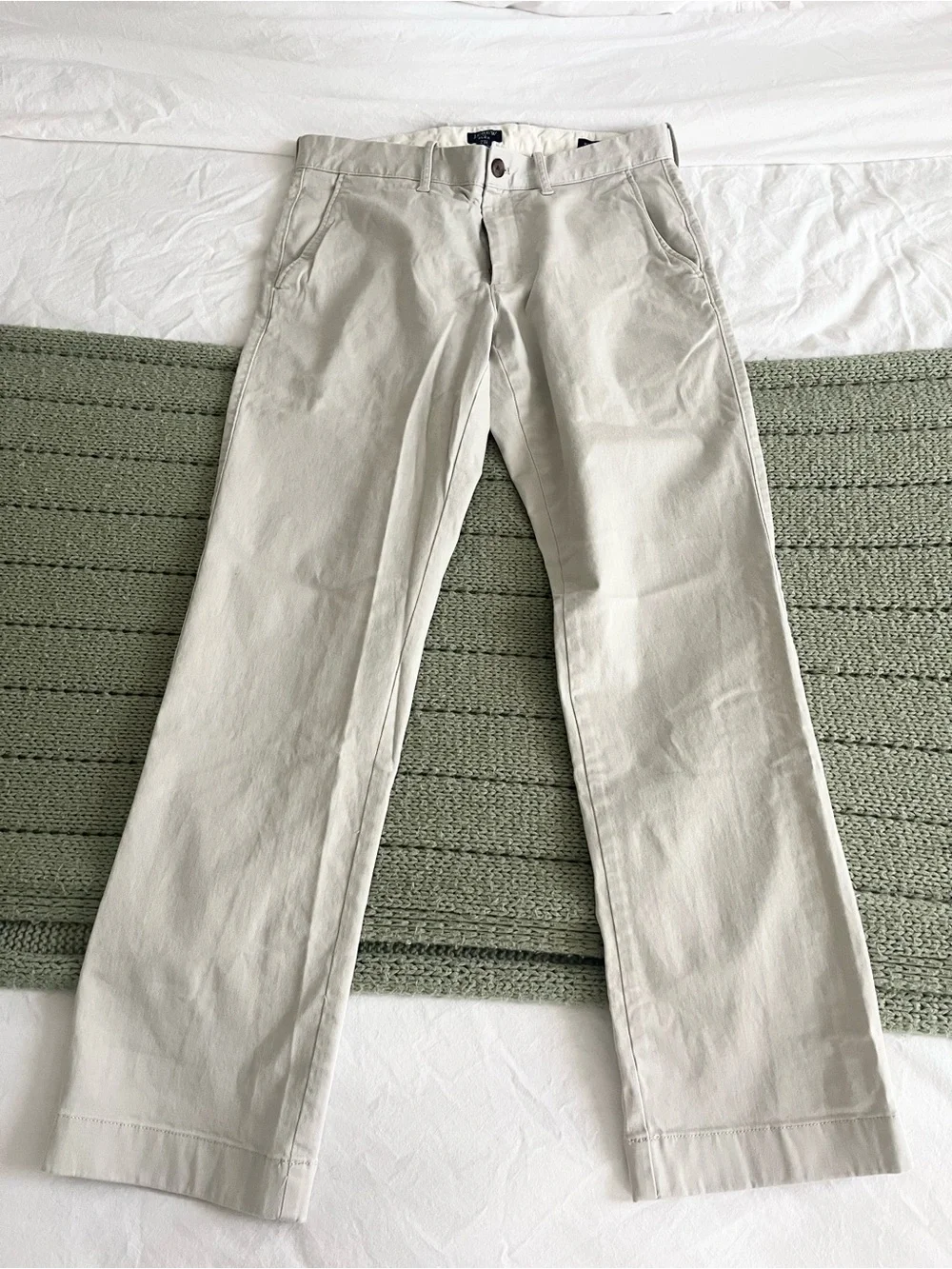 J Crew Men's Beige Chino Pants - Classic Straight Fit - 31x30